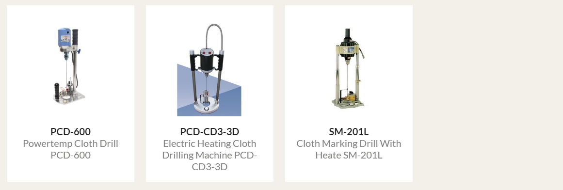 PCD-CD3-3D,Electric Heating Cloth Drilling Machine PCD-CD3-3D,Special Sewing Machine,Cloth Making Drill,Industrial Sewing Machine,SECO CORPORATION